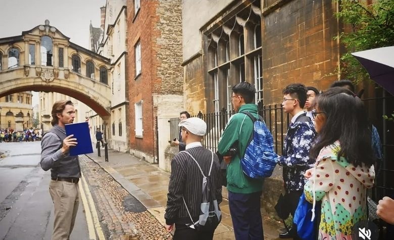 Berndt Education students with their counsellor at Oxford