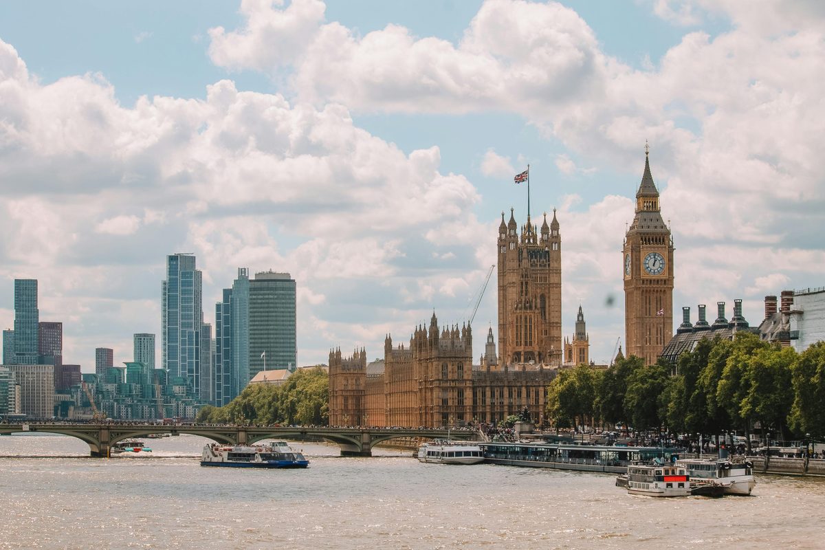 London — the Thames and Palace of Westminster
